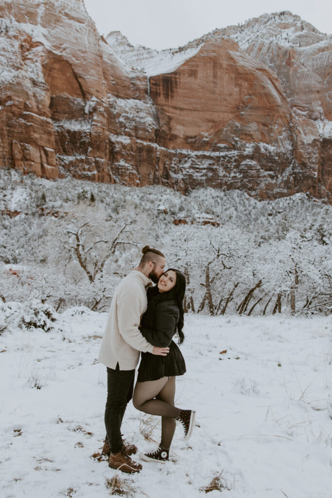 Fabiana and David, Zion National Park Proposal - Southern Utah Photographer, Emily Dawn Photo