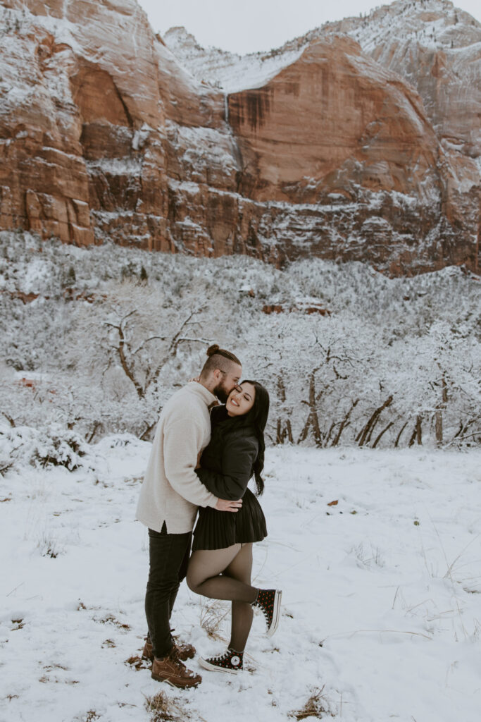 Fabiana and David, Zion National Park Proposal - Southern Utah Photographer, Emily Dawn Photo