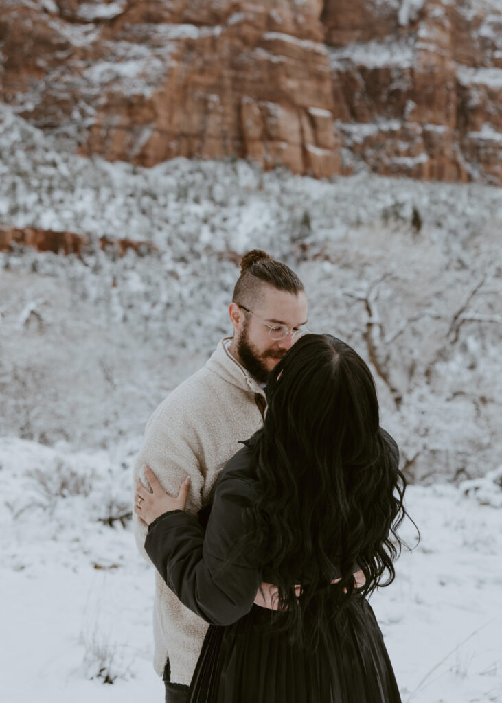 Fabiana and David, Zion National Park Proposal - Southern Utah Photographer, Emily Dawn Photo