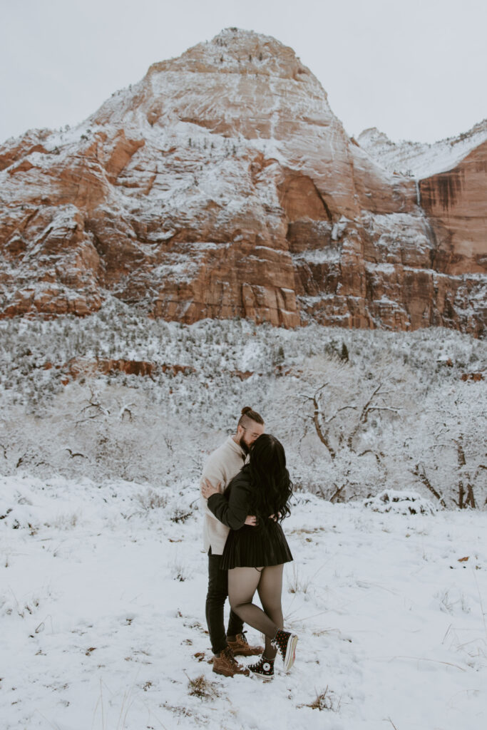 Fabiana and David, Zion National Park Proposal - Southern Utah Photographer, Emily Dawn Photo