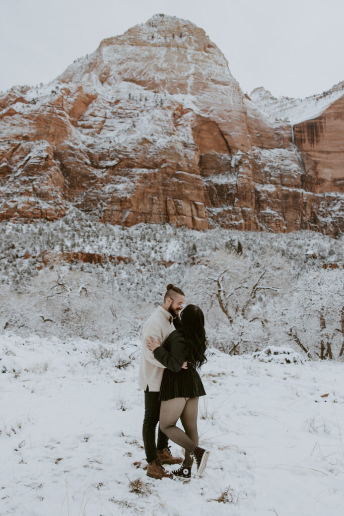 Fabiana and David, Zion National Park Proposal - Southern Utah Photographer, Emily Dawn Photo