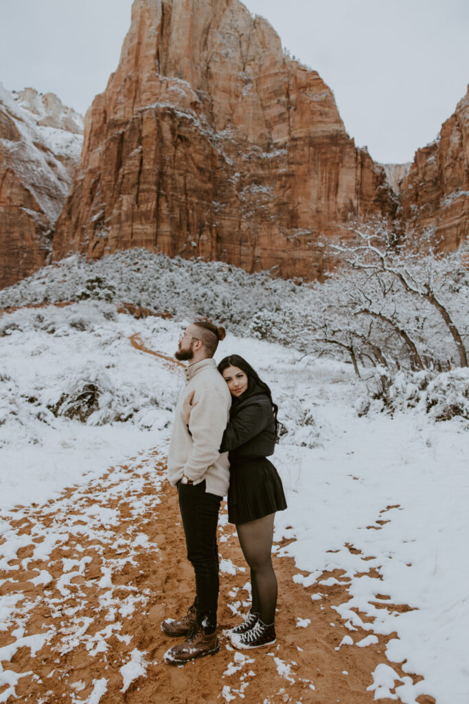 Fabiana and David, Zion National Park Proposal - Southern Utah Photographer, Emily Dawn Photo