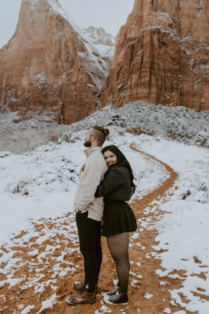 Fabiana and David, Zion National Park Proposal - Southern Utah Photographer, Emily Dawn Photo