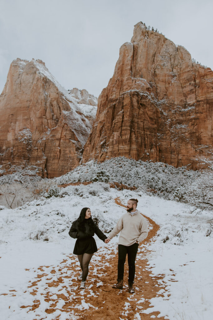 Fabiana and David, Zion National Park Proposal - Southern Utah Photographer, Emily Dawn Photo