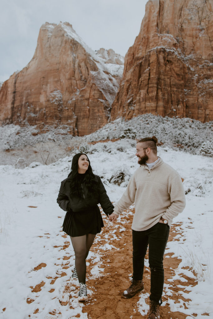 Fabiana and David, Zion National Park Proposal - Southern Utah Photographer, Emily Dawn Photo