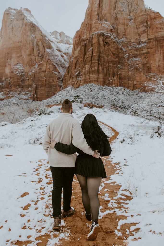 Fabiana and David, Zion National Park Proposal - Southern Utah Photographer, Emily Dawn Photo