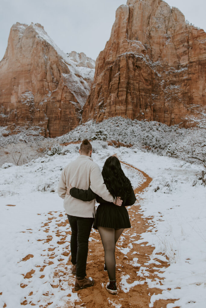 Fabiana and David, Zion National Park Proposal - Southern Utah Photographer, Emily Dawn Photo