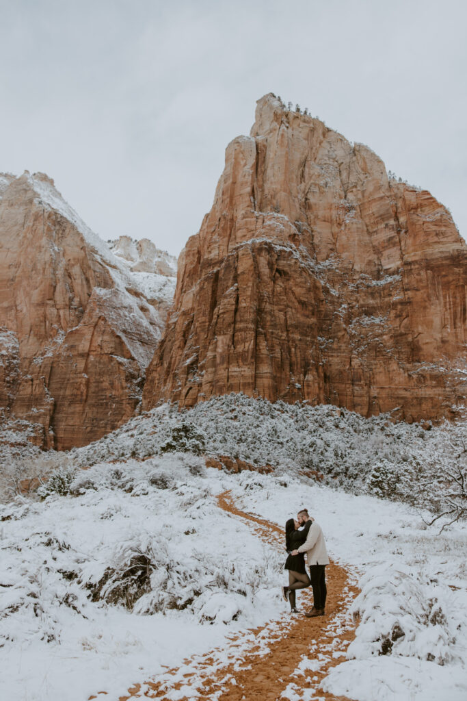 Fabiana and David, Zion National Park Proposal - Southern Utah Photographer, Emily Dawn Photo