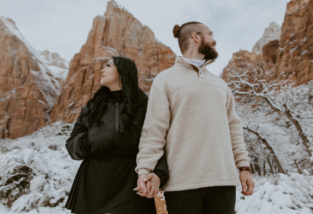 Fabiana and David, Zion National Park Proposal - Southern Utah Photographer, Emily Dawn Photo