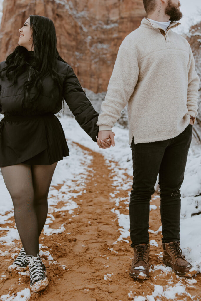 Fabiana and David, Zion National Park Proposal - Southern Utah Photographer, Emily Dawn Photo