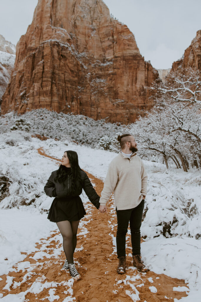 Fabiana and David, Zion National Park Proposal - Southern Utah Photographer, Emily Dawn Photo