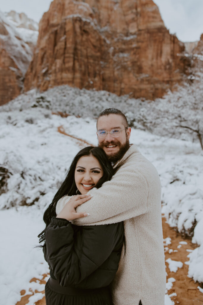 Fabiana and David, Zion National Park Proposal - Southern Utah Photographer, Emily Dawn Photo