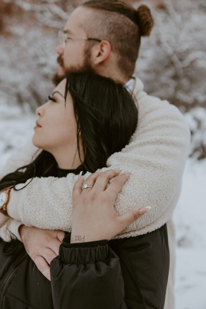 Fabiana and David, Zion National Park Proposal - Southern Utah Photographer, Emily Dawn Photo