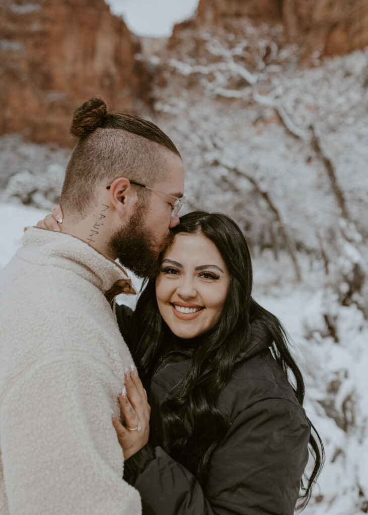 Fabiana and David, Zion National Park Proposal - Southern Utah Photographer, Emily Dawn Photo