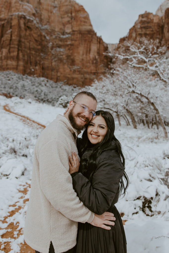 Fabiana and David, Zion National Park Proposal - Southern Utah Photographer, Emily Dawn Photo