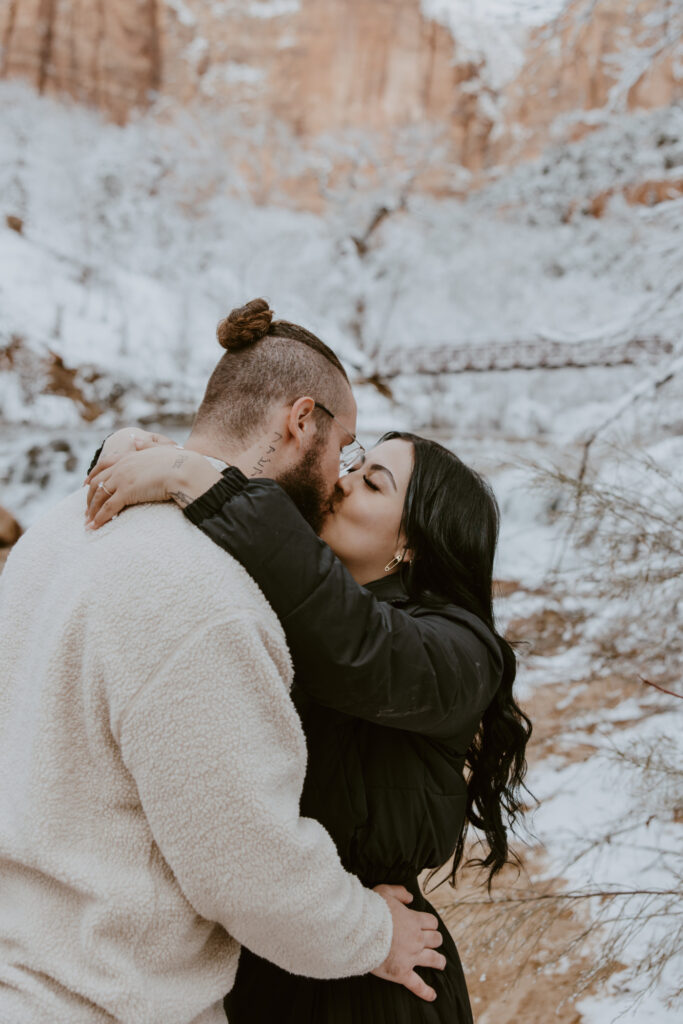 Fabiana and David, Zion National Park Proposal - Southern Utah Photographer, Emily Dawn Photo