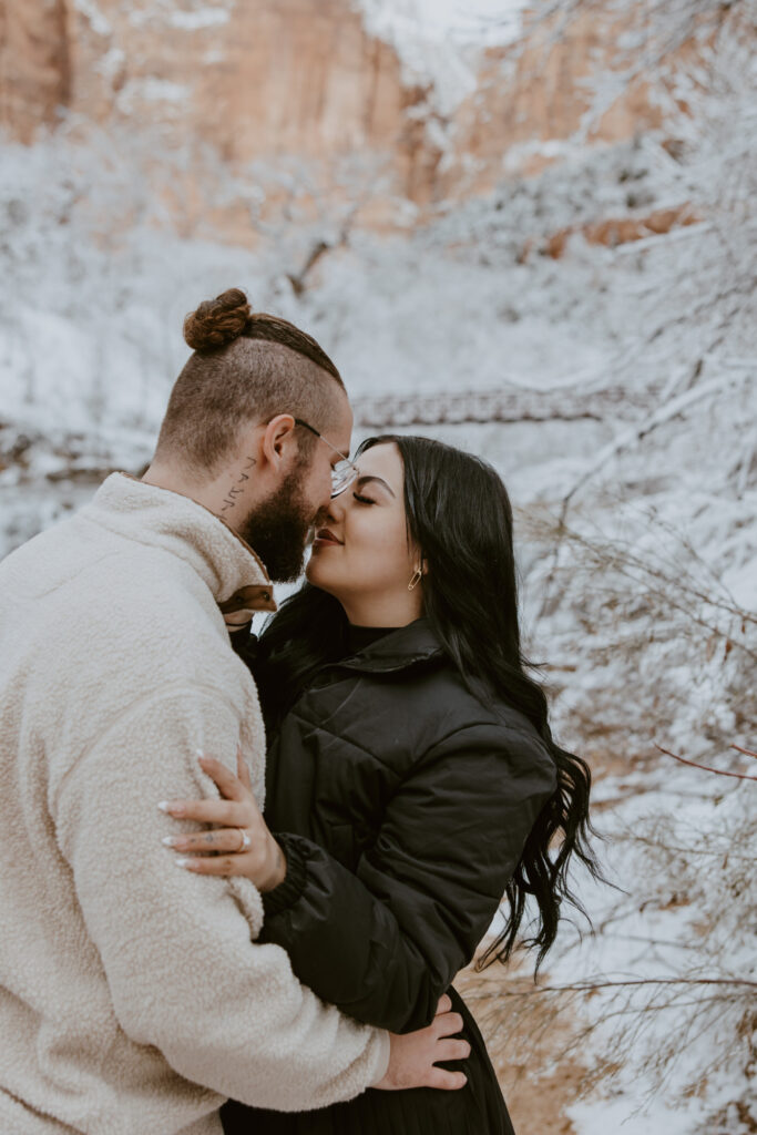 Fabiana and David, Zion National Park Proposal - Southern Utah Photographer, Emily Dawn Photo