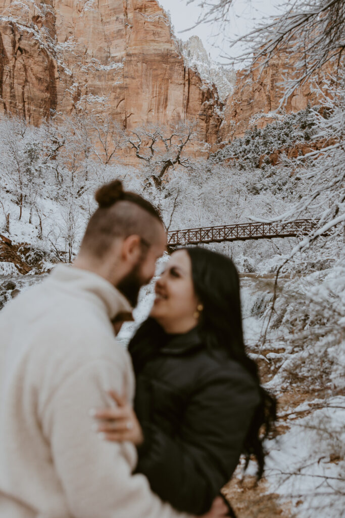 Fabiana and David, Zion National Park Proposal - Southern Utah Photographer, Emily Dawn Photo