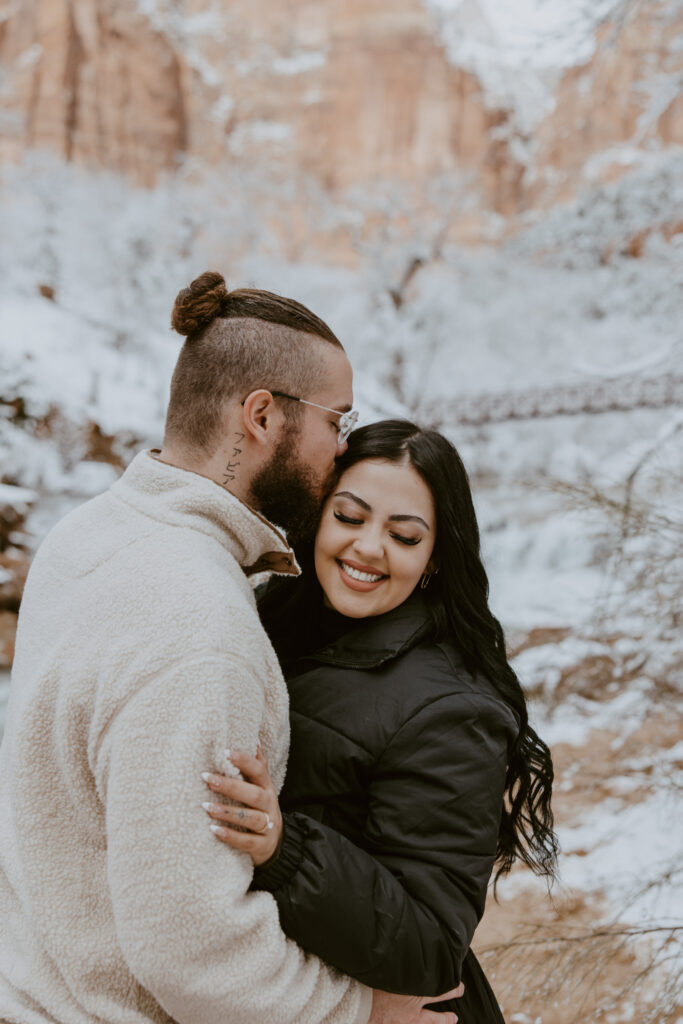 Fabiana and David, Zion National Park Proposal - Southern Utah Photographer, Emily Dawn Photo