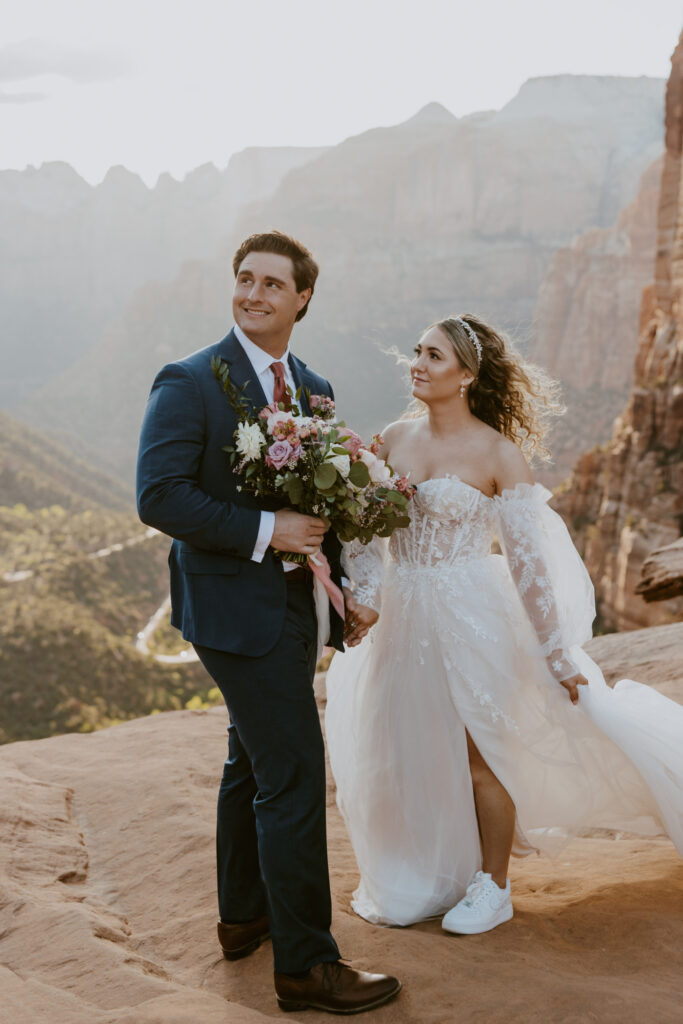 Katelyn and Paxton | Zion National Park Elopement | Springdale, Utah | Emily Dawn Photo | Southern Utah Wedding and Elopement Photographer