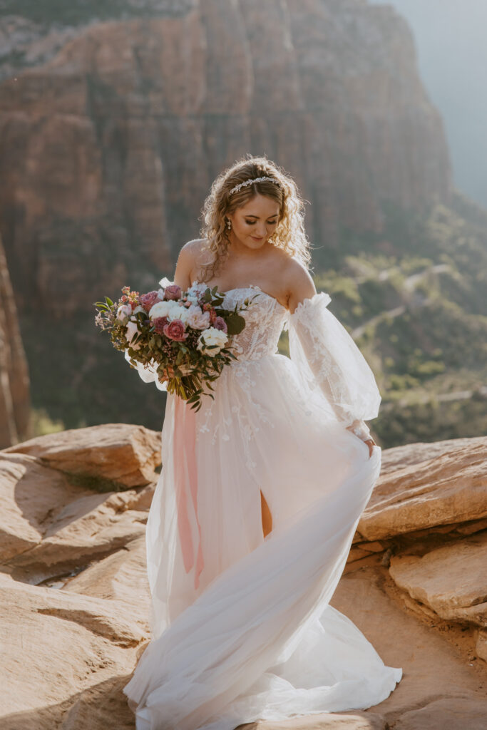 Katelyn and Paxton | Zion National Park Elopement | Springdale, Utah | Emily Dawn Photo | Southern Utah Wedding and Elopement Photographer