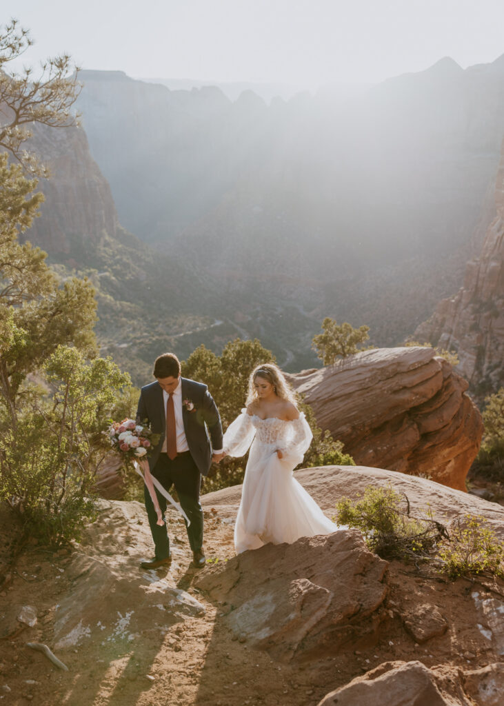 Katelyn and Paxton | Zion National Park Elopement | Springdale, Utah | Emily Dawn Photo | Southern Utah Wedding and Elopement Photographer