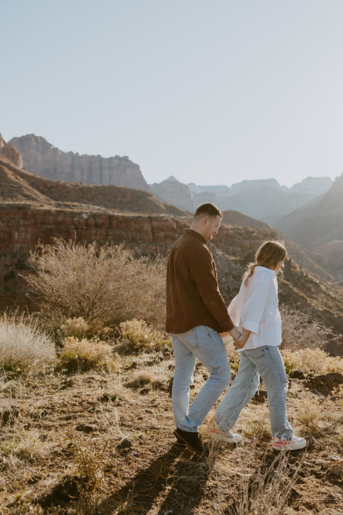 Eric and Diana | Zion National Park Proposal | Southern Utah Wedding and Elopement Photographer, Emily Dawn Photo