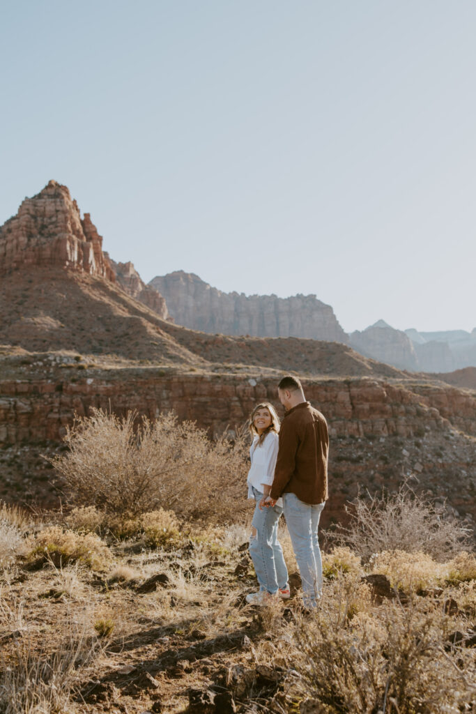 Eric and Diana | Zion National Park Proposal | Southern Utah Wedding and Elopement Photographer, Emily Dawn Photo