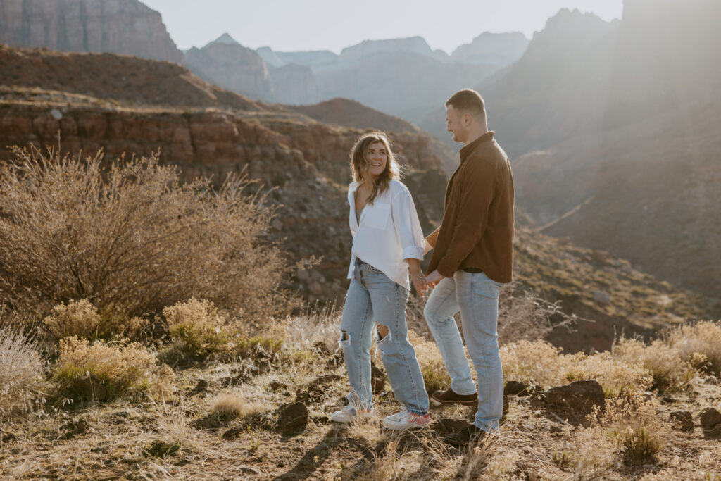 Eric and Diana | Zion National Park Proposal | Southern Utah Wedding and Elopement Photographer, Emily Dawn Photo