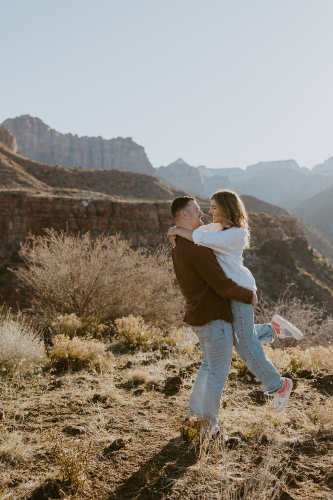 Eric and Diana | Zion National Park Proposal | Southern Utah Wedding and Elopement Photographer, Emily Dawn Photo