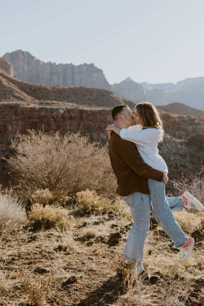 Eric and Diana | Zion National Park Proposal | Southern Utah Wedding and Elopement Photographer, Emily Dawn Photo