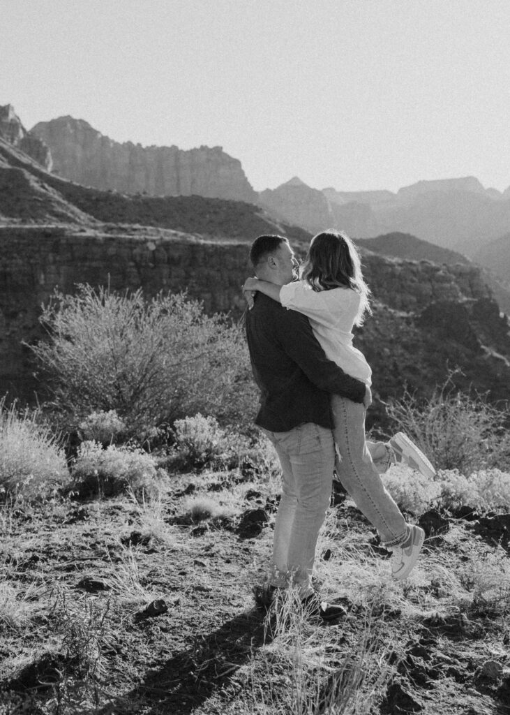 Eric and Diana | Zion National Park Proposal | Southern Utah Wedding and Elopement Photographer, Emily Dawn Photo