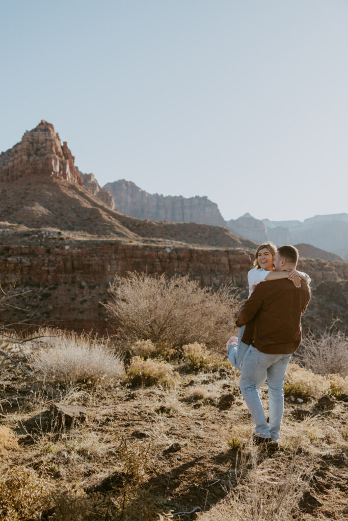 Eric and Diana | Zion National Park Proposal | Southern Utah Wedding and Elopement Photographer, Emily Dawn Photo