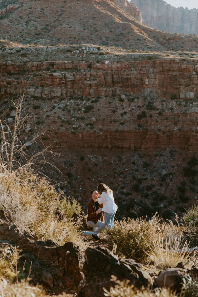 Eric and Diana | Zion National Park Proposal | Southern Utah Wedding and Elopement Photographer, Emily Dawn Photo