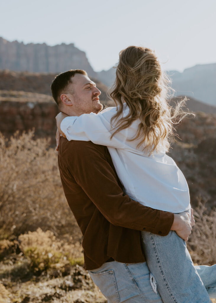 Eric and Diana | Zion National Park Proposal | Southern Utah Wedding and Elopement Photographer, Emily Dawn Photo