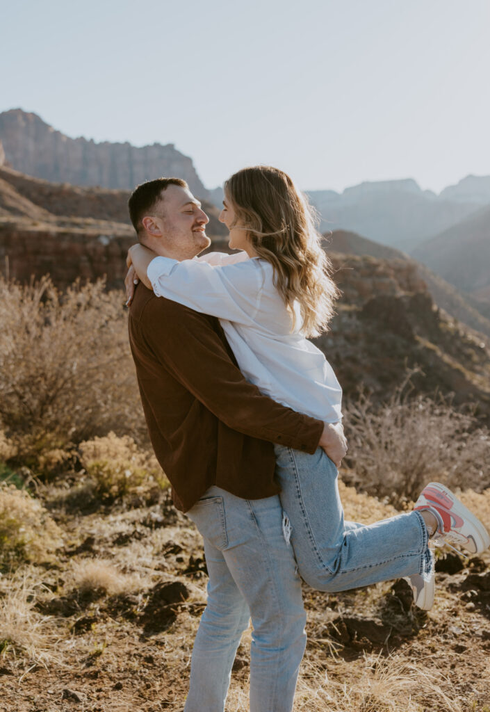 Eric and Diana | Zion National Park Proposal | Southern Utah Wedding and Elopement Photographer, Emily Dawn Photo