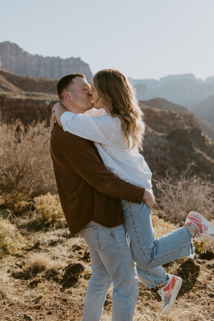 Eric and Diana | Zion National Park Proposal | Southern Utah Wedding and Elopement Photographer, Emily Dawn Photo