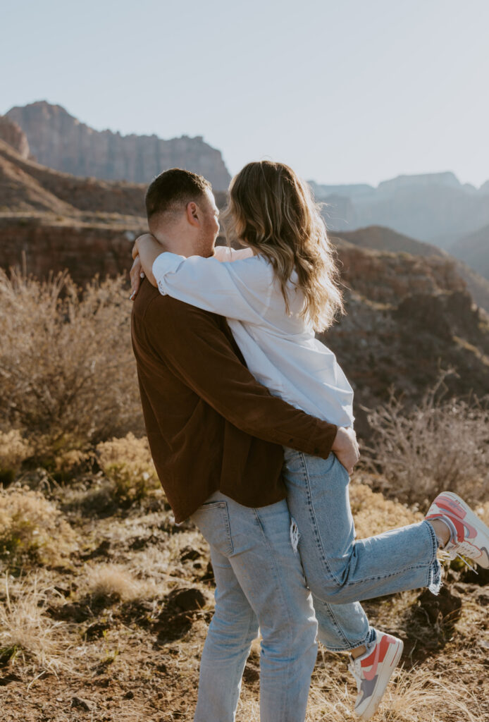 Eric and Diana | Zion National Park Proposal | Southern Utah Wedding and Elopement Photographer, Emily Dawn Photo