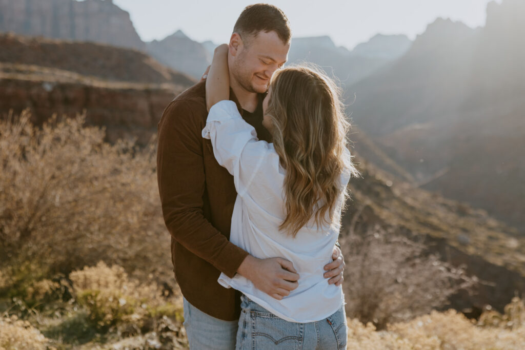 Eric and Diana | Zion National Park Proposal | Southern Utah Wedding and Elopement Photographer, Emily Dawn Photo