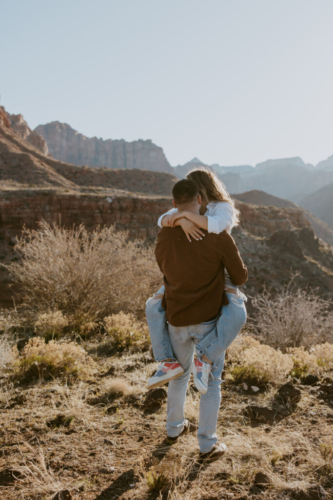 Eric and Diana | Zion National Park Proposal | Southern Utah Wedding and Elopement Photographer, Emily Dawn Photo