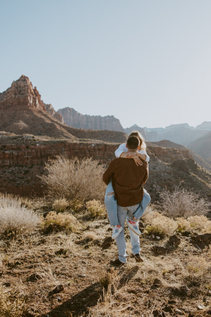 Eric and Diana | Zion National Park Proposal | Southern Utah Wedding and Elopement Photographer, Emily Dawn Photo