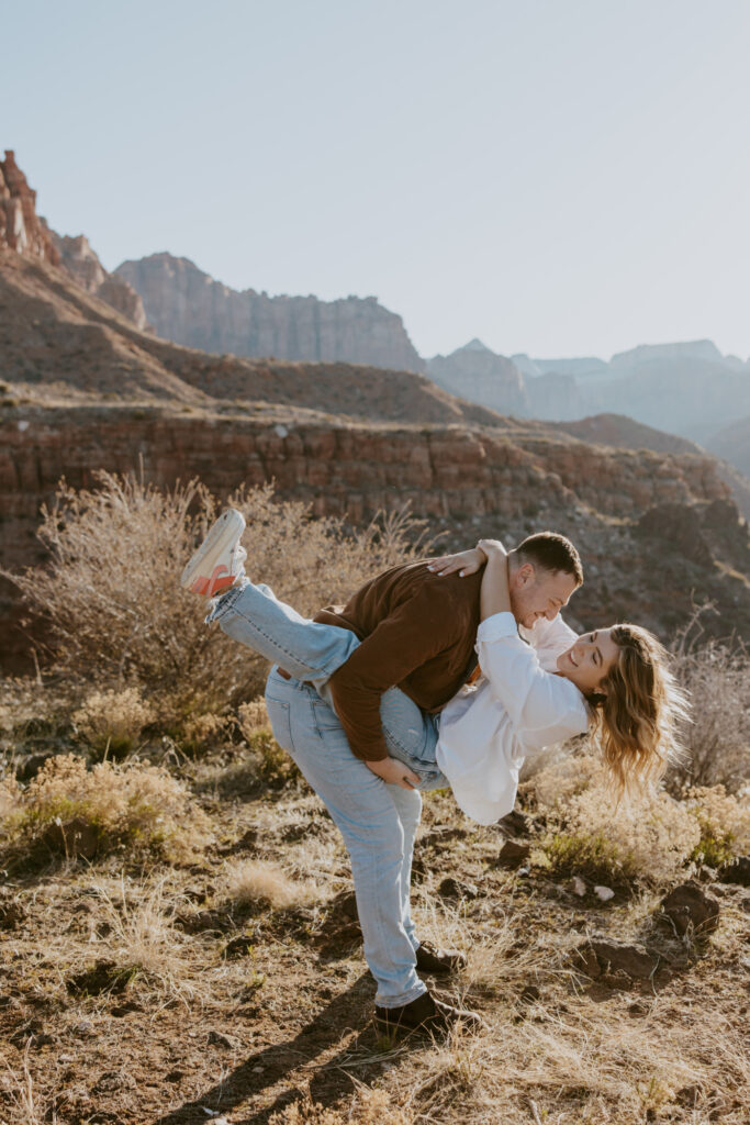 Eric and Diana | Zion National Park Proposal | Southern Utah Wedding and Elopement Photographer, Emily Dawn Photo