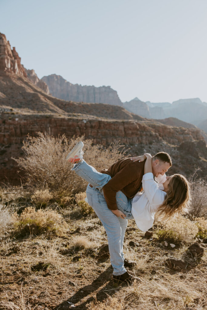 Eric and Diana | Zion National Park Proposal | Southern Utah Wedding and Elopement Photographer, Emily Dawn Photo