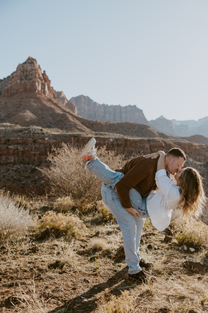 Eric and Diana | Zion National Park Proposal | Southern Utah Wedding and Elopement Photographer, Emily Dawn Photo