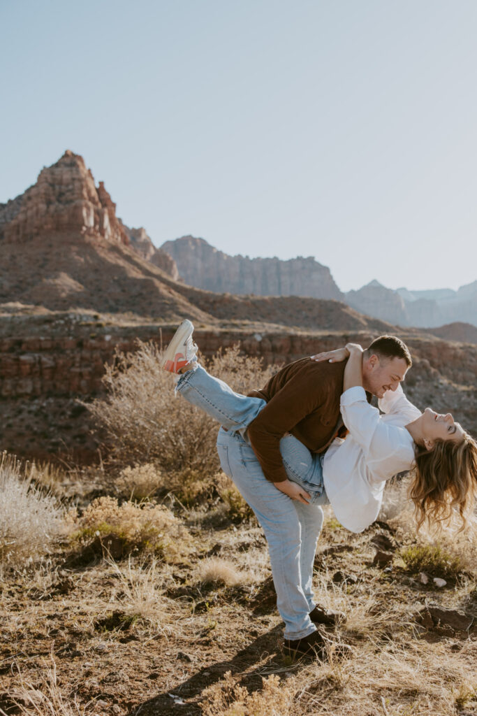 Eric and Diana | Zion National Park Proposal | Southern Utah Wedding and Elopement Photographer, Emily Dawn Photo