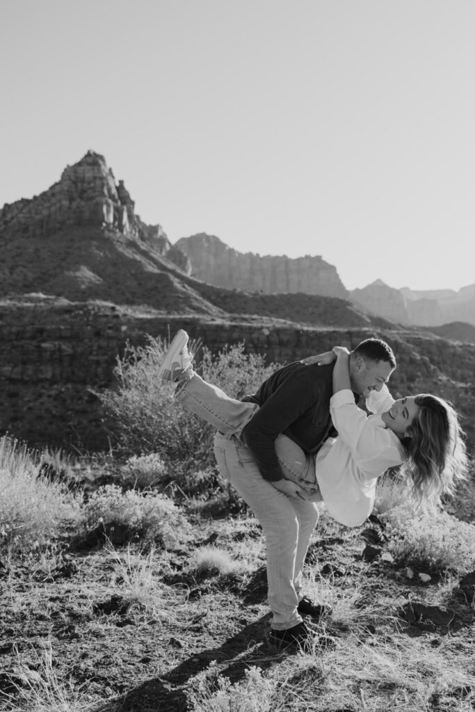 Eric and Diana | Zion National Park Proposal | Southern Utah Wedding and Elopement Photographer, Emily Dawn Photo