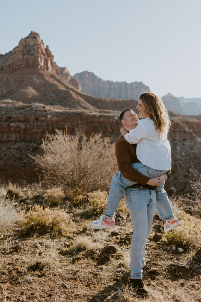 Eric and Diana | Zion National Park Proposal | Southern Utah Wedding and Elopement Photographer, Emily Dawn Photo