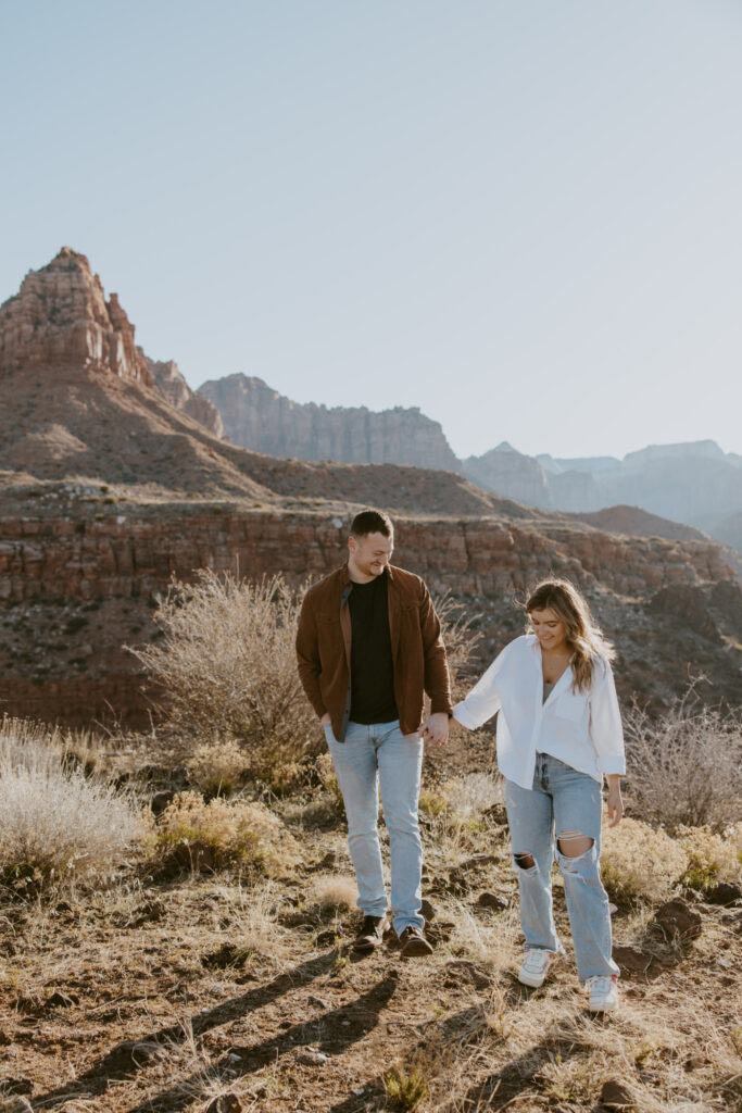 Eric and Diana | Zion National Park Proposal | Southern Utah Wedding and Elopement Photographer, Emily Dawn Photo