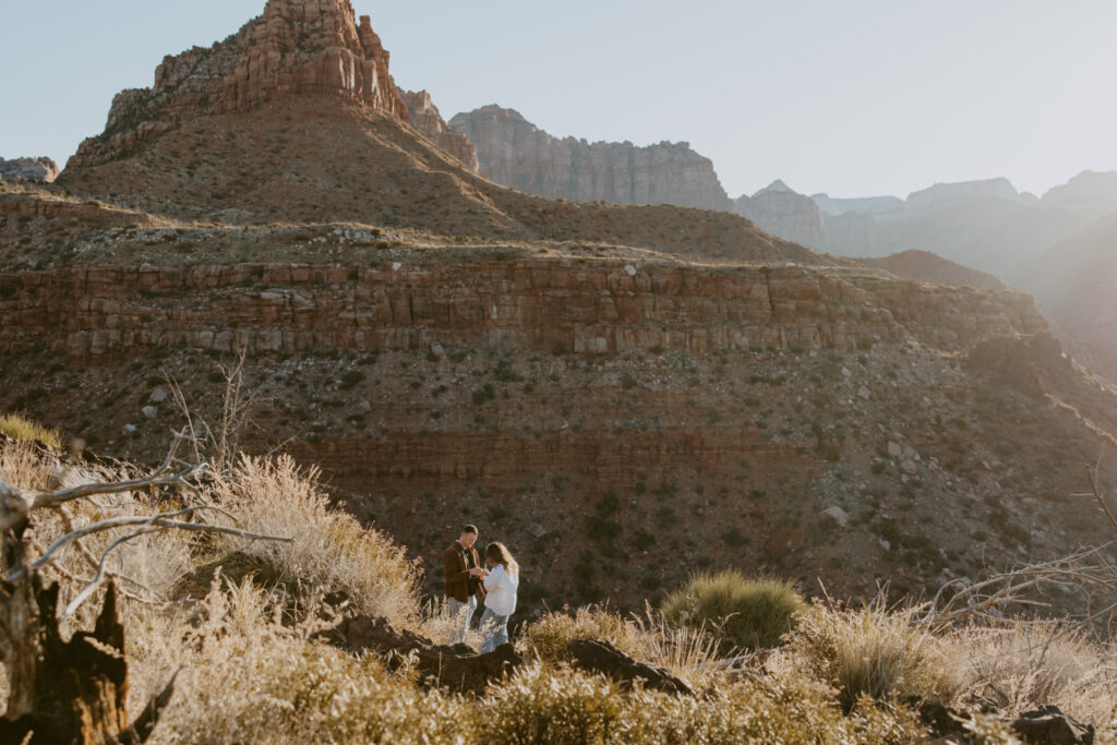 Eric and Diana | Zion National Park Proposal | Southern Utah Wedding and Elopement Photographer, Emily Dawn Photo