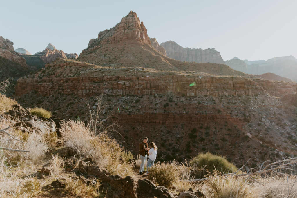 Eric and Diana | Zion National Park Proposal | Southern Utah Wedding and Elopement Photographer, Emily Dawn Photo